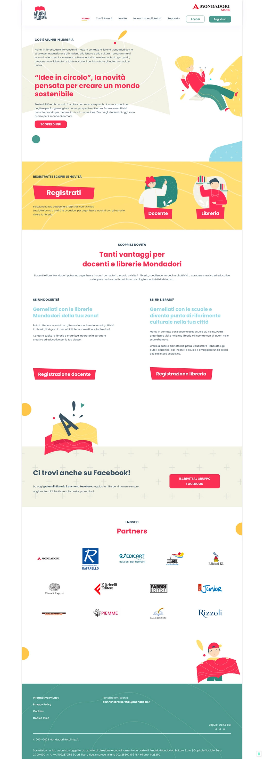 Mondadori - Alunni in libreria